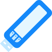 Ikona przedstawiająca pamięć USB